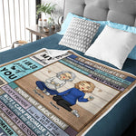 Custom Name Mother Daughter Gifts for Daughter - Personalized Blanket