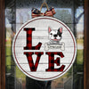 Love Dogs - Funny Personalized Dog Door Sign