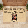 Não É Preciso Bater À Porta Portuguese - Funny Personalized Dog Decorative Mat