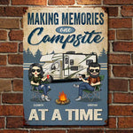 Custom Name Camping Gifts for Couples - Personalized Metal Sign