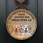 Custom Name Dog Welcome Gifts for Dog Lovers - Personalized Wood Sign