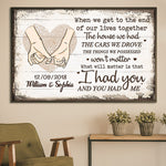 Custom Name Date Love Quote Gifts for Couples - Personalized Poster