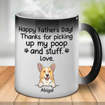 Custom Funny Dog Dad Father's Day Gifts - Personalized Mugs