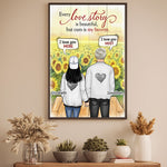 Custom Name Love Story Gifts for Couples - Personalized Poster