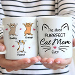 Custom Name Cat Mom Gifts - Personalized Mugs