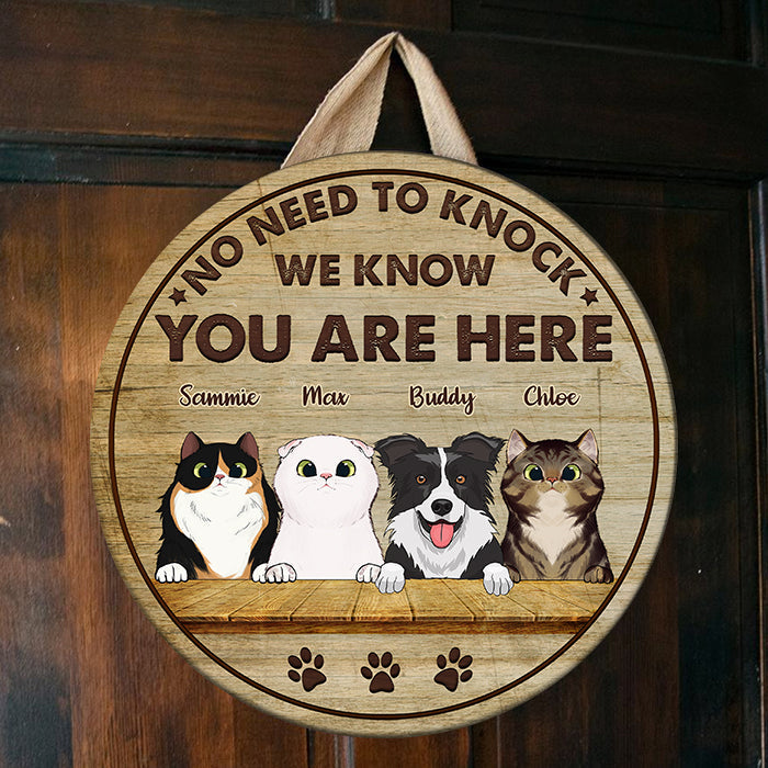 Custom Name Pet Welcome Decor - Personalized Wood Sign