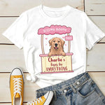 Custom Name Dog Kissing Booth Gifts for Dog Lovers - Personalized Apparel
