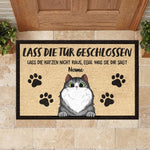 Custom Name Funny Cat Quote Gifts for Cat Lovers - Personalized Doormat