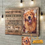 Custom Pet Photo Memorial Dog Gifts for Mom - Personalized Canvas
