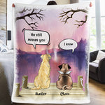 Custom Pet Memorial Name Gifts for Dog Lovers - Personalized Blanket