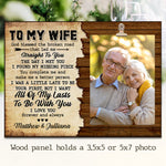 Custom Photo Wife Gifts - Personalized Wooden Frame