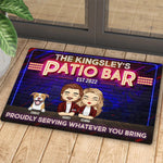 Custom Family Name Home Bar Gifts for Dog Lovers - Personalized Doormat