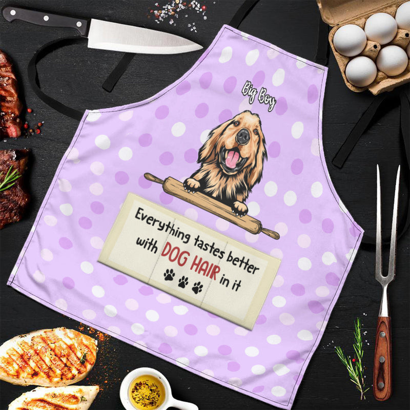 Custom Name Funny Dog Hair Gifts for Dog Lovers - Personalized Apron