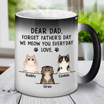 Custom Name Cat Dad Father's Day Gifts - Personalized Mugs