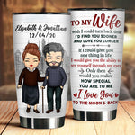 Custom Name Anniversary Gifts for Wife - Personalized Tumbler