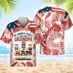 Custom Name Grandpa Family Gifts - Personalized Hawaiian Shirt