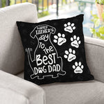 Custom Name Father's Day Gifts for Dog Dads - Personalized Pillow
