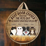 Custom Name Cat and Corgi Gifts for Pet Lovers - Personalized Wood Sign