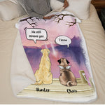 Custom Pet Memorial Name Gifts for Dog Lovers - Personalized Blanket
