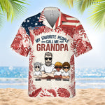Custom Name Grandpa Family Gifts - Personalized Hawaiian Shirt
