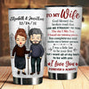 You Make Me A Better Person, I Love You - Gift For Couples, Personalized Tumbler