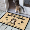 Benvenuto A Casa Di Romeo Italian - Funny Personalized Cat Decorative Mat, Doormat