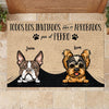 Todos los invitados deben ser aprobados por el perro Spanish - Funny Personalized Dog Decorative Mat