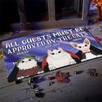 Custom Name Halloween Cat Gifts for Cat Lovers - Personalized Doormat