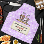 Custom Name Funny Dog Hair Gifts for Dog Lovers - Personalized Apron