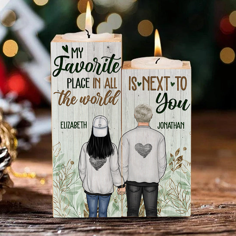 Custom Name Romantic Gifts for Couples - Personalized Color Candle Holder