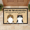 Lassen Sie die Katzen nicht raus German - Funny Personalized Cat Decorative Mat (WT)