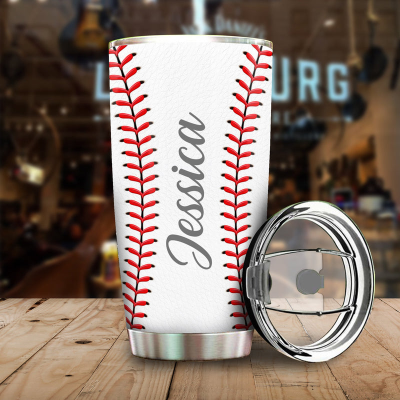 Baseball Mother Heart Gift for Baseball Moms - Tumbler