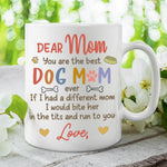 Custom Name Funny Dog Mom Gifts for Women - Personalized Mugs