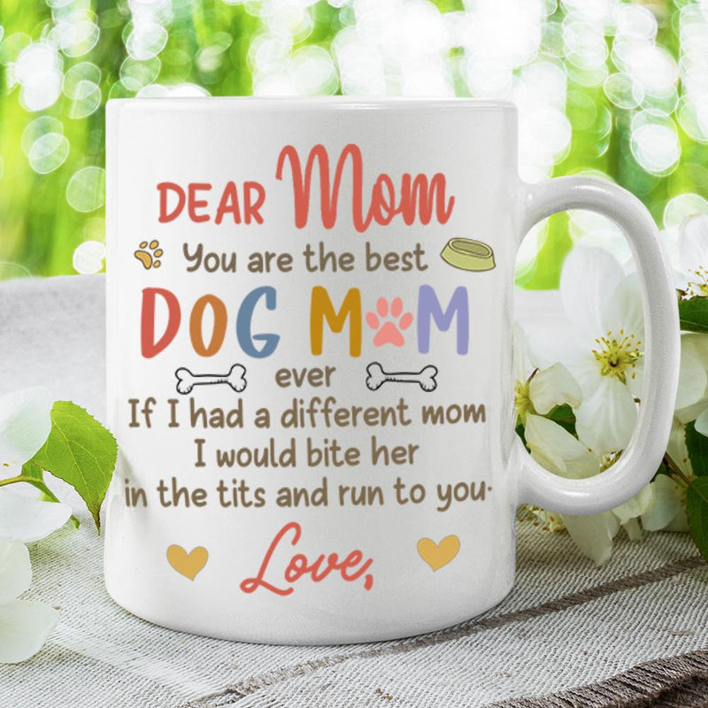 Custom Name Funny Dog Mom Gifts for Women - Personalized Mugs