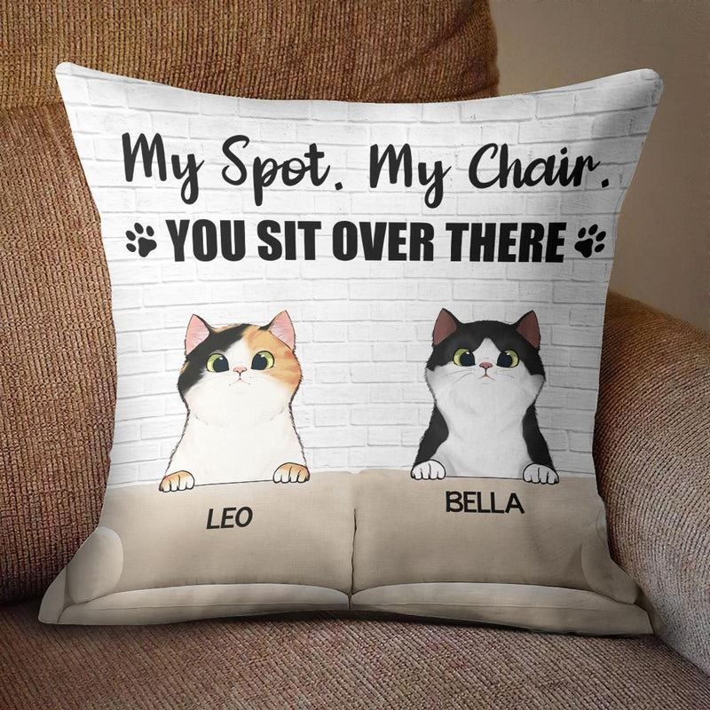 You Sit Over There - Funny Personalized Cat Pillow (Insert Included)