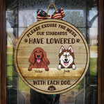 Custom Name Funny Dog Lover Gifts - Personalized Wood Sign