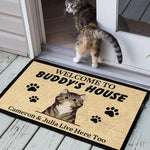 Custom Cat Lover Welcome Gifts - Personalized Doormat