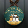 Keep Door Closed - Funny Personalized Cat Door Sign (WW)