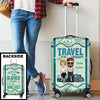 Get Lost Together - Personalized Luggage Cover - Gift For Couples, Husband Wife