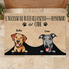 Tutti gli ospiti devono essere approvati dal cane Italian - Funny Personalized Dog Decorative Mat