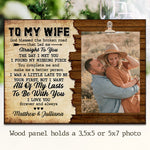 Custom Photo Wife Gifts - Personalized Wooden Frame