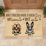 Custom Dog Name Funny Welcome Gifts for Dog Lovers - Personalized Doormat