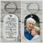 Custom Photo My Soul Knows You Are at Peace Memorial Gifts - Personalized Keychain