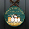 Gardez La Porte Fermée - Plaque De Porte Humoristique De Chien À Personnaliser, Funny Personalized Cat Door Sign French