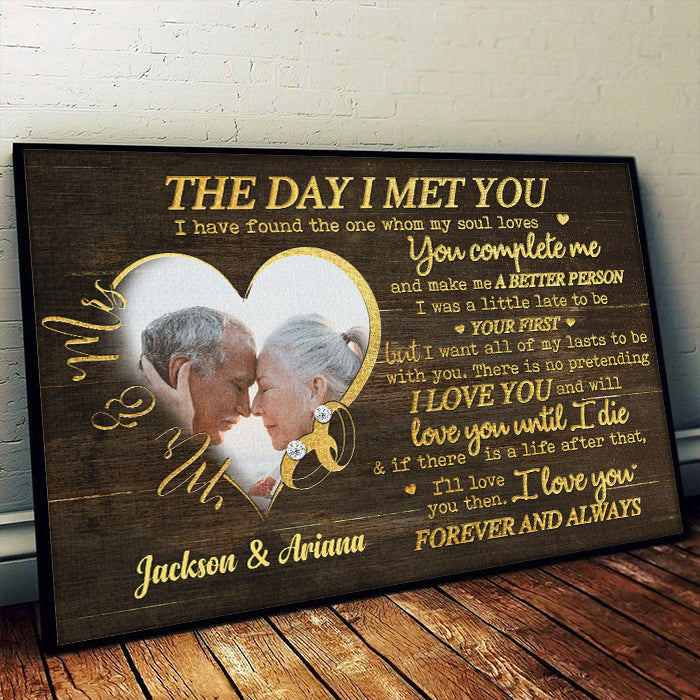 You're The One Whom My Soul Loves - Upload Image, Gift For Couples, Husband Wife - Personalized Horizontal Poster