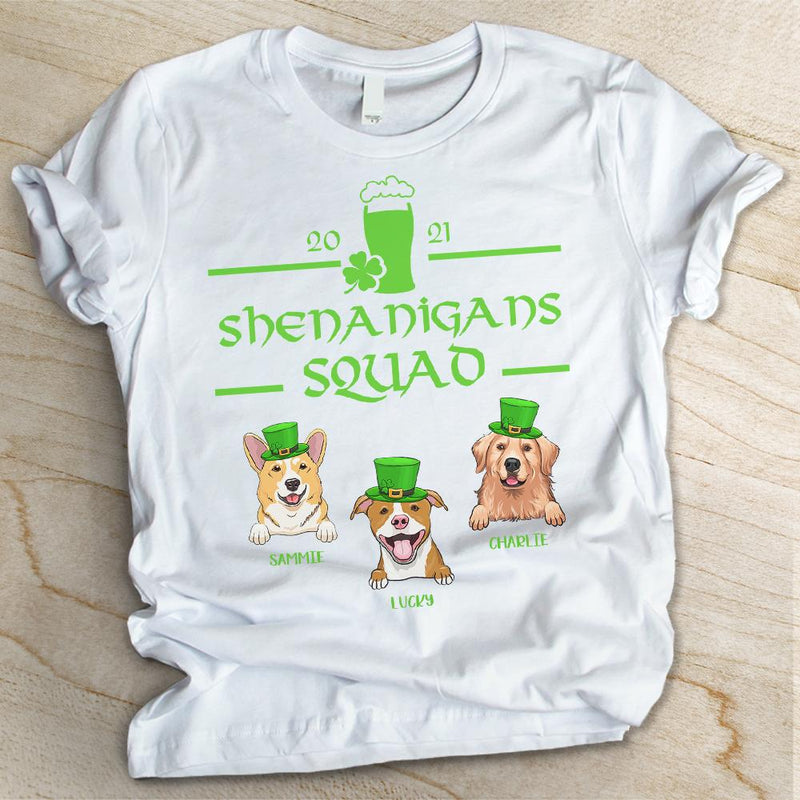 Custom Pet Name St. Patrick's Day Gifts for Dog Lovers - Personalized Apparel