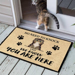 Custom Pet Name Funny Cat Gifts for Cat Lovers - Personalized Doormat