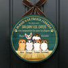 Mantén La Puerta Cerrada - Letrero de puerta de gato personalizado y divertido, Funny Personalized Cat Door Sign Spanish