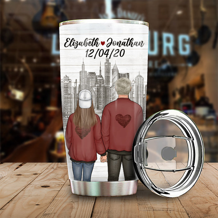 Custom Name Romantic Couple Gifts - Personalized Tumbler