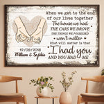 Custom Name Date Love Quote Gifts for Couples - Personalized Poster